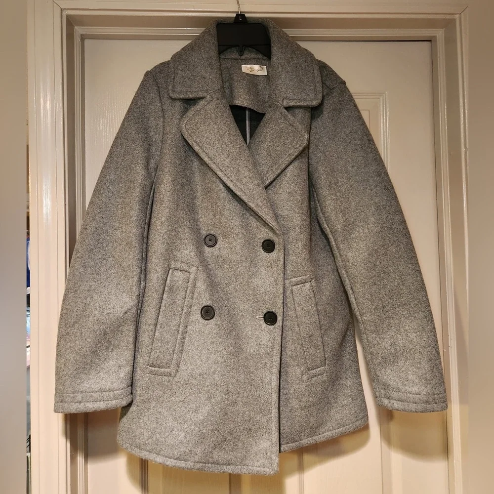 NWT RD Style x Stitch Fix Women’s Pea Coat Fall Winter Warm Classic Preppy‎